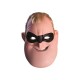 Careta Mr Increible Bob Parr de los Increibles carton