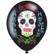 Globos dia de muertos calavera 6 uds 11