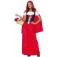 Disfraz caperucita roja mujer falda laraga