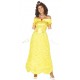 Disfraz de princesa amarilla bella para mujer tallas