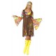Disfraz Hippie chaleco marron para mujer anos 60 tallas