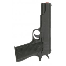 Pistola policia negra gangster 19 x 12 cm