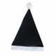 Gorro papa noel negro 30x43 cm