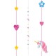 Tira unicornio decorativa para globos 182 cm