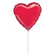 Globo corazon rojo san valentin 23 cm aire