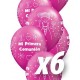 Globo de primera comunion nina magenta 6 uds 30 cm qualatex