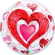 Globo corazones burbuja transparente qualatex 22 55 cm unidad