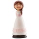 Figura de comunion nina castana marinera 15 cm tarta