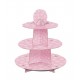 Soporte para Cupcakes rosa lunares 3 niveles