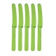 Cuchillos Verde de plastico 10 unidades