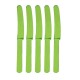 Cuchillos Verde de plastico 10 unidades