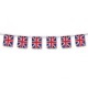 Guirnalda Banderas del Reino unido Inglaterra 3 mt plastico