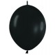 Globo Link O Loon 6 Negro Sempertex 50 uds 15 cm cadena