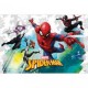 Mantel cumpleanos Spiderman Team up 120x180 cm