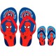 Chanclas spiderman playa o piscina azules 26 27