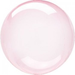 Globo redondo transparente rosa