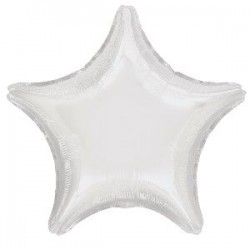 Globo estrella gigante blanca 86 cm