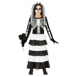 Disfraz novia esqueleto para niña tallas