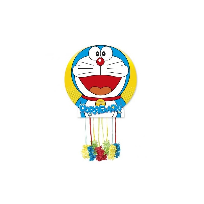 Piñata Doraemon cumpleaños 63 cm - Tusdisfracesbaratos.com