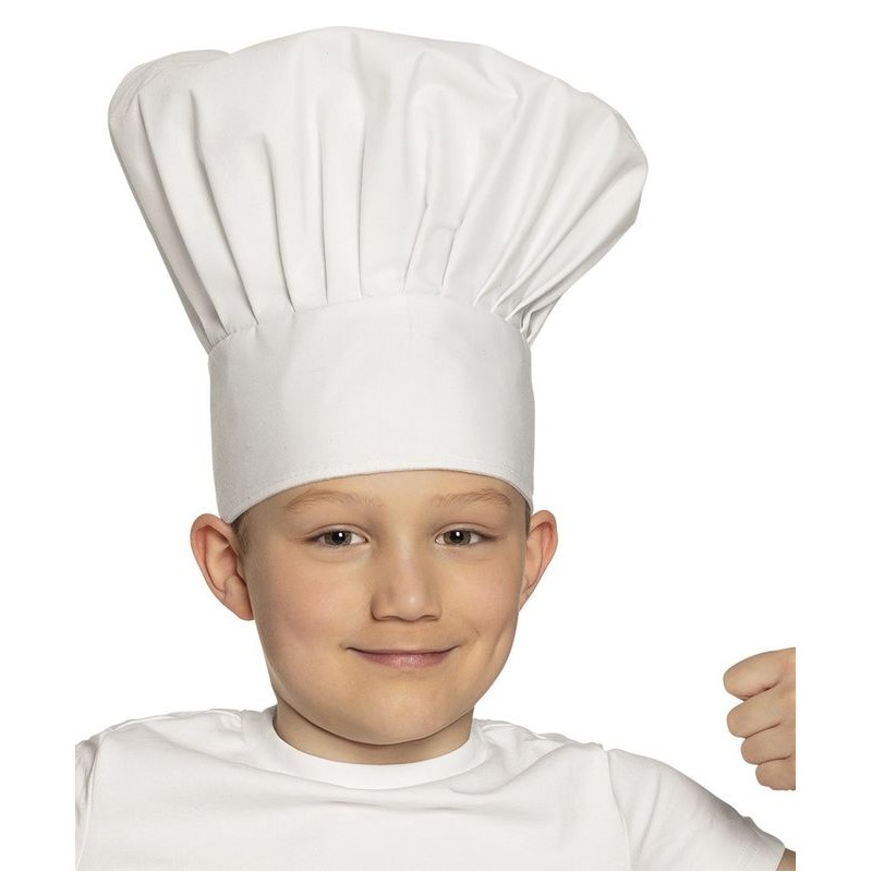 Gorro cocinero cheff de lujo infantil - Tusdisfracesbaratos.com