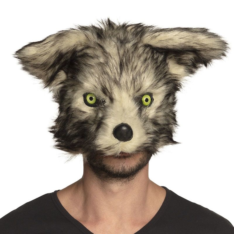Mascara lobo realista para adulto - Tusdisfracesbaratos.com