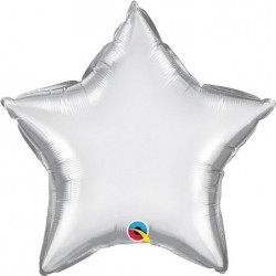 Globo estrella plata Chrome 50 cm