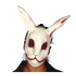 Mascara conejo siniestro terror halloween