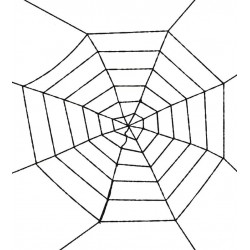 Tela de araña negra 100 cm telaraña halloween
