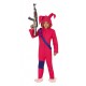 Disfraz conejo rosa asaltante saqueador infantil