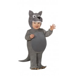Disfraz de lobo feroz gris para bebe