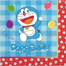 Servilletas Doraemon cumpleaños 20 uds