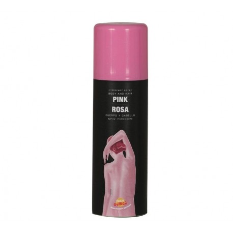 Maquillaje en espray rosa 75 ml para pelo y cuerpo