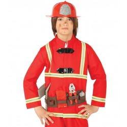 Cinturon de bombero con casco y accesorios