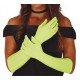 Guantes verde lima largos 42 cm