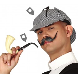 Conjunto Sherlock Holmes gorra y pipa