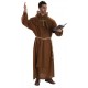 Disfraz de monje medieval marron adulto