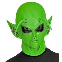 Mascara alinegena verde alien extraterrestre