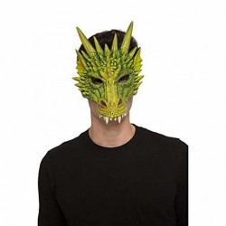 Mascara dragon verde en foam