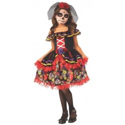 Disfraz Catrina para niña deluxe