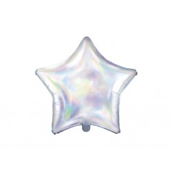 Globo forma estrella 48 cm iridiscente