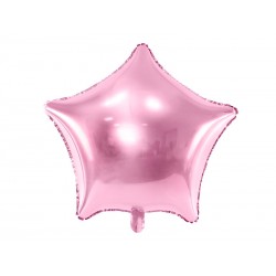 Globo forma estrella 48 cm rosa claro