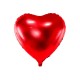 Globo forma corazon 45 cm rojo