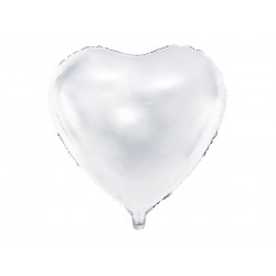 Globo forma corazon 45 cm blanco