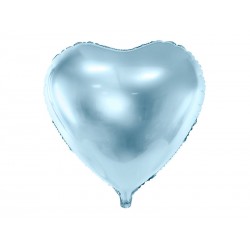 Globo forma corazon 45 cm azul claro