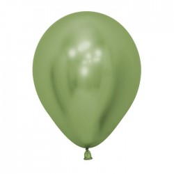 Globo reflex verde lima R5 12,5 cm crome