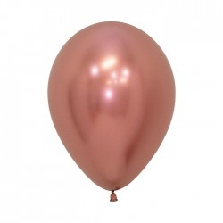 Globo reflex rosa dorado R5 125 cm crome