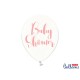 Globos Baby Shower rosa cristal 6 uds 30 cm