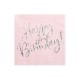 Servilletas cumpleanos rosa 20 uds 33 cm