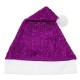 Gorro papa noel lila luxex brillantina