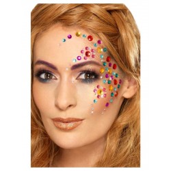 Joyas faciales piedras para maquillaje 100 uds multicolor